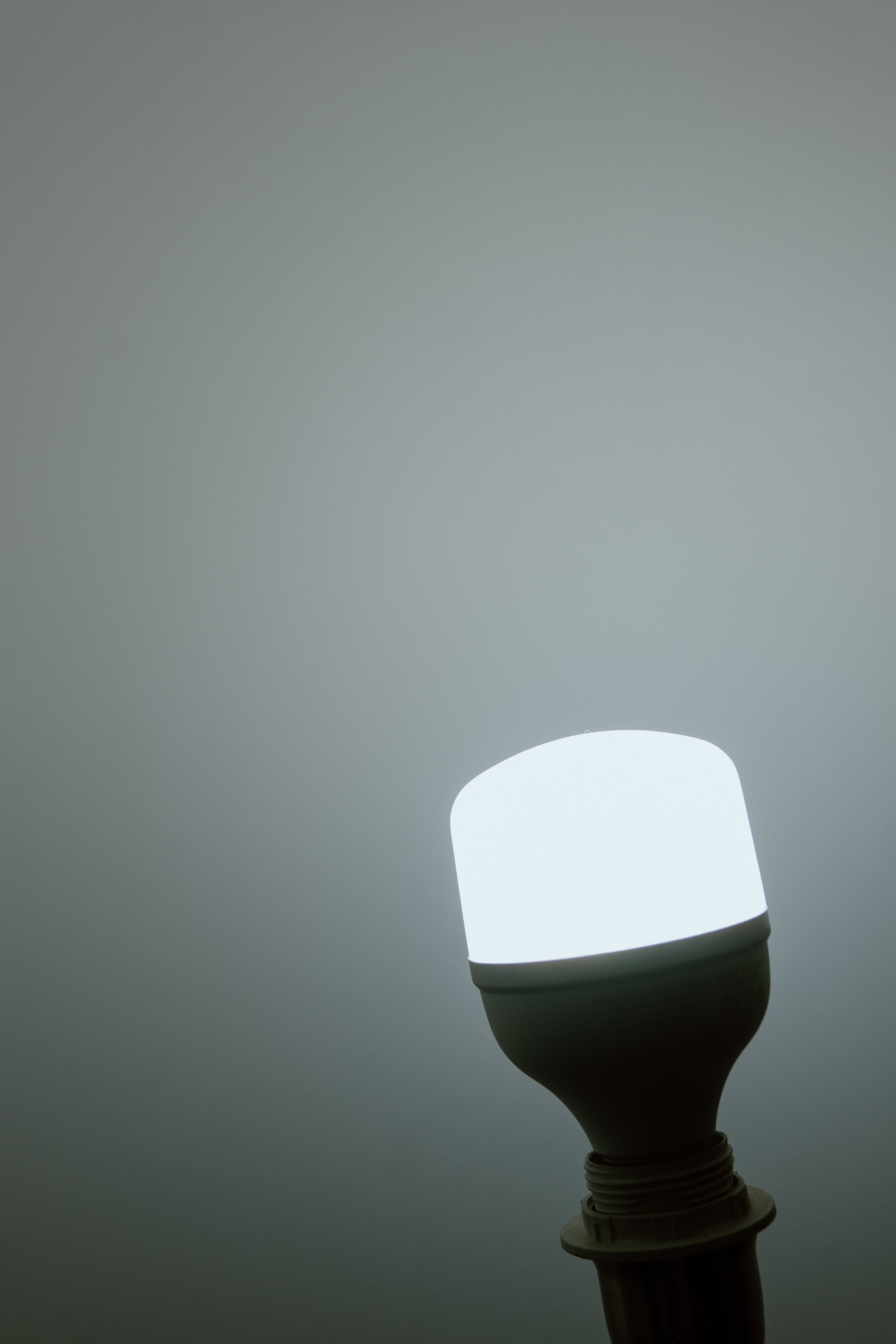 LED bulb switched on